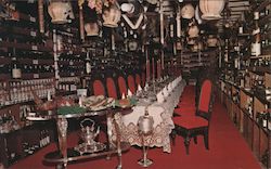 The Blue Fox wine cellar dining room Postcard
