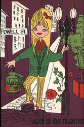Alice In San Francisco Postcard