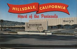 Hillsdale, California heart of the peninsula Postcard