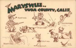 Marysville, Yuba County, Calif. sports, signed Stan Q. Gelling California Stan Gelling Postcard Postcard Postcard