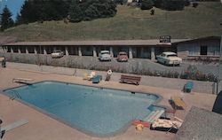 Union Motel, pool Postcard