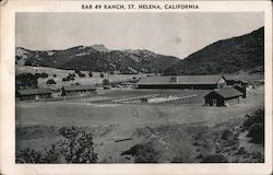 Bar 49 Ranch, St. Helena, California Postcard