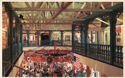 Edgewater Packing Co. with antique carousel Postcard