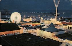 Fun Zone and Famous Pike Long Beach, CA Wm. M. Graham Postcard Postcard Postcard