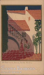 El Paseo de la Guerra. Hand Made Original Serigraph Postcard