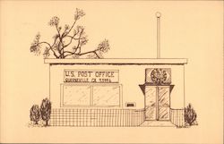 U.S. Post Office building Guerneville, CA Postcard Postcard Postcard
