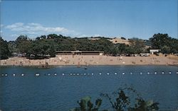 Memorial Beach, Russian River, bathers Postcard