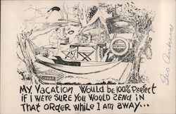 Trupak Oven Baked Beans. Camp Trupak cartoon Postcard