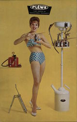 Edward Fischer Company. Swimsuit model for Plews Mechanic products Postcard