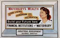 Waterbury's Wealth Connecticut Postcard Postcard Postcard