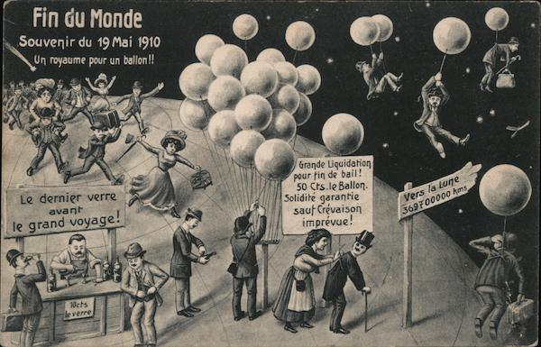 Halley's Comet Fin du Monde, 19 Mai 1910 Astronomy