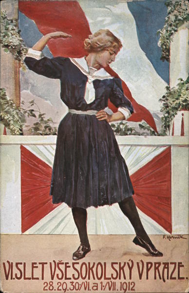 VI. Sletvsesokolsky vpraze. 1912 Prague Czechoslovakia