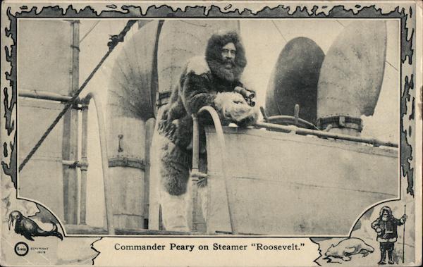 Commander Peary on steamer Roosevelt Explorers
