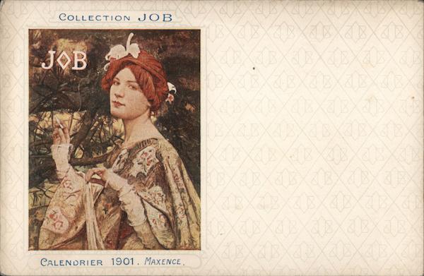 Colletion JOB calendrier 1901. Maxence. Advertising