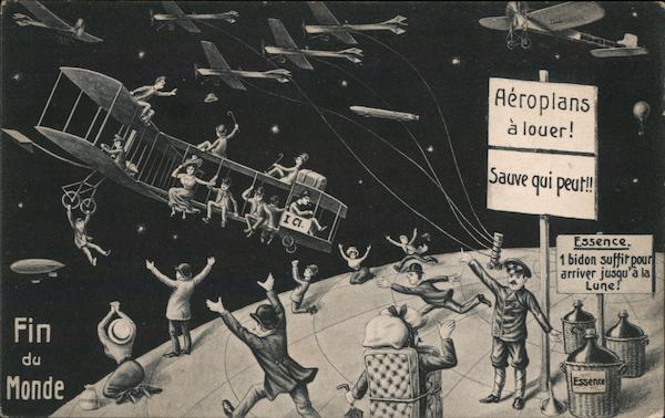 Halley's Comet Fin du Monde: Aeroplans a louer Astronomy