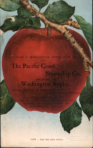 The Big Red Apple - Pacific Coast Steamship Company
