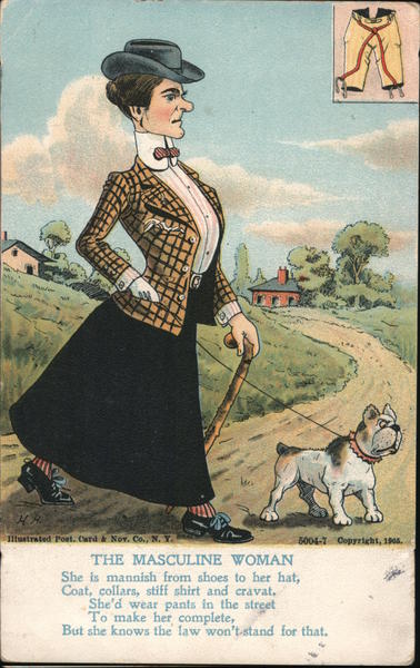 The Masculine Woman Caricatures