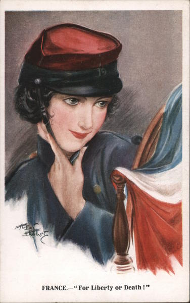 France. For liberty or death! Artist Signed