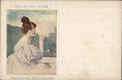Collection JOB - Calendrier 1900 Advertising C. Leandre Postcard Postcard Postcard
