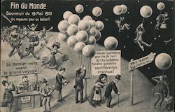 Halley's Comet Fin du Monde, 19 Mai 1910 Postcard