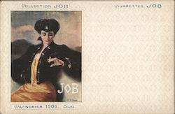 Collection JOB Cigarettes JOB calendar 1906 Advertising Postcard Postcard Postcard