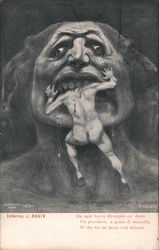 Inferno, c. XXXIV, G. Kienerk Postcard