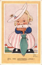 I'll try anything - once! Postcard