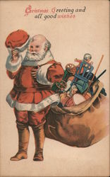 Christmas Greeting and all good wishes. Postcard