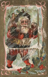 A Merry Christmas Santa Claus Postcard Postcard Postcard