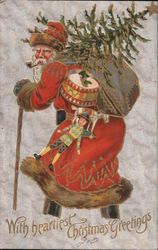 With heartiest Christmas greetings Postcard