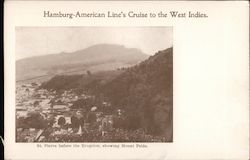 Hamburg-American line's cruise to the West Indies. St. Pierre before the eruption Postcard