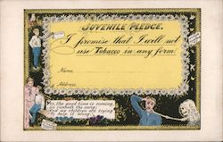 Juvenile Pledge to abstain from tobacco use Postcard