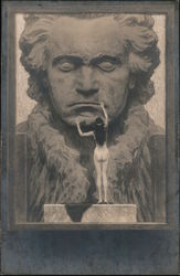 Beethoven touched by Nude Woman Postcard