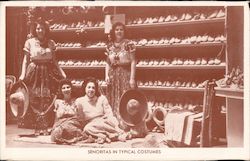 Senoritas in Typical Costumes Postcard