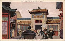Chinese Village at the 1939 World's Fair on San Francisco Bay Postcard