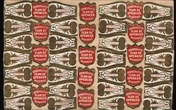 Cigar labels. Flor De Spencer Madras Postcard