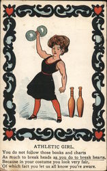 Athletic Girl Postcard