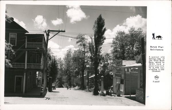 Street of Dutch Flat California, Shell station, post office
