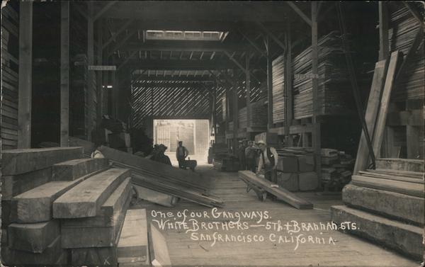 Gangway at White Brothers on 5th and Brannan Strs San Francisco California