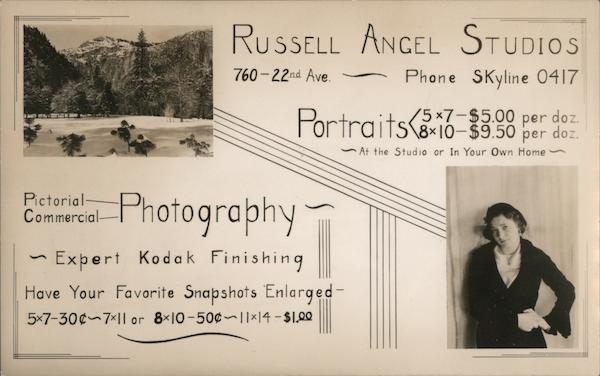 Russell Angel Studios. Portraits, pictorial and commercial photography San Francisco California