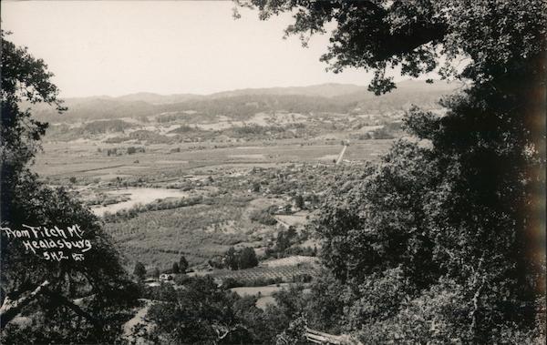 From Fitch Mt Healdsburg California