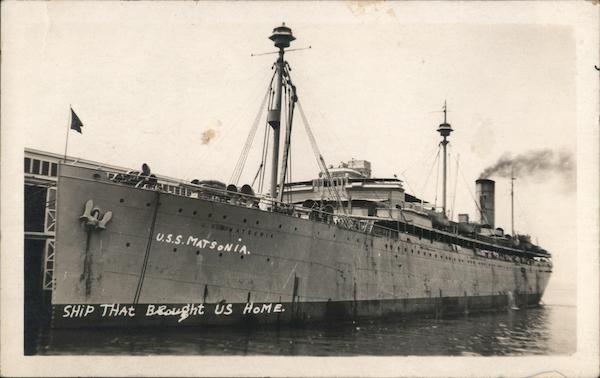 U.S.S. Matsonia - Troop Transport Ships