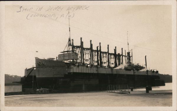 Coallier Ship in Dewey Drydock Ologapo Philippines