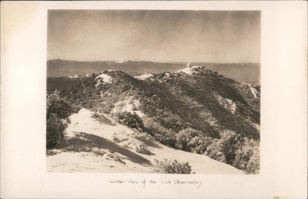 Winter View of the Lick Observatory Mount Hamilton California