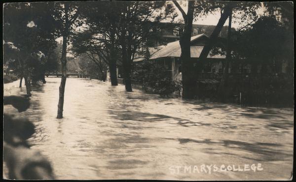 Flood at St. Mary's College Moraga California