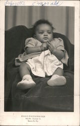 Portrait of a baby Louisville, KY Black Americana Evans Photographer Postcard Postcard Postcard