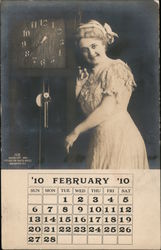 General Acoustic Company February 1910 Calendar Postcard