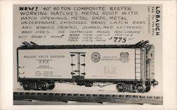 Ad for model railroad refrigerator car Postcard