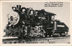 Lobaugh advertisement for a 0-6-0 Switch locomotive model kit San Francisco, CA Advertising Postcard Postcard Postcard