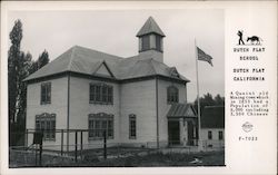 Dutch Flat School Postcard